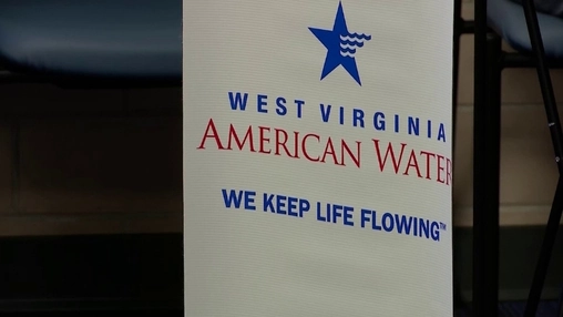 West Virginia American Water signage showing the company name, star logo, and We Keep Life Flowing slogan