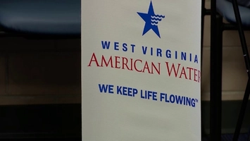 West Virginia American Water signage showing the company name, star logo, and We Keep Life Flowing slogan